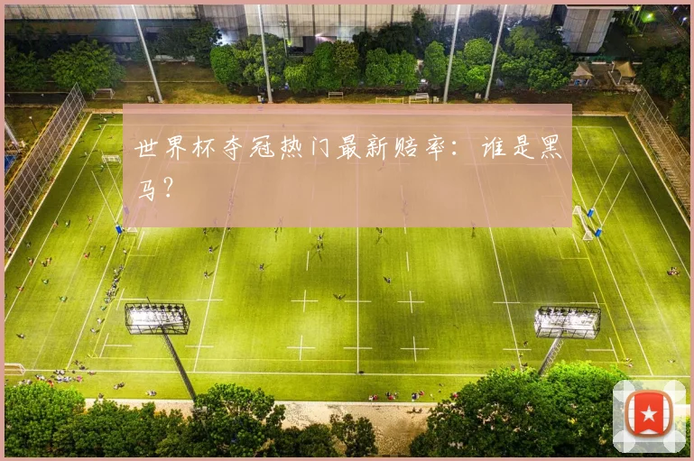 世界杯夺冠热门最新赔率:谁是黑马?